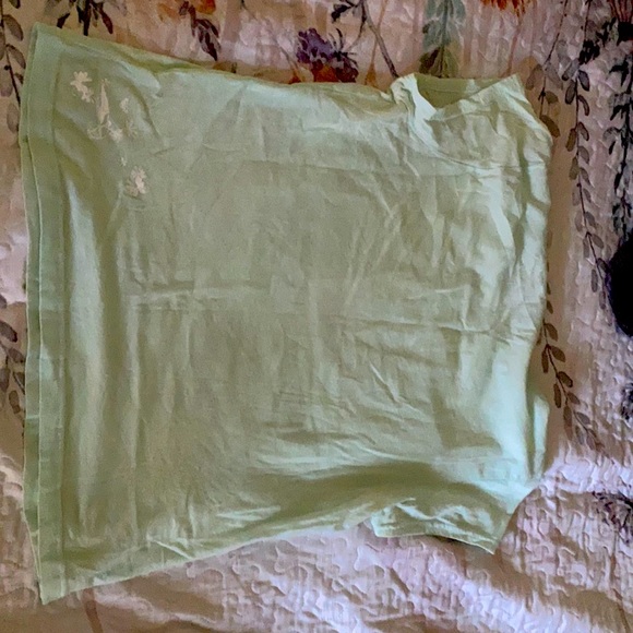 Mint colored sparkle Roxy tee - Picture 1 of 4
